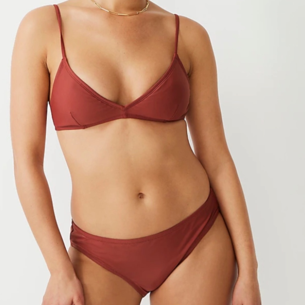 NWT New J.Crew French Bikini Top and Classic full-coverage Bikini Bottom